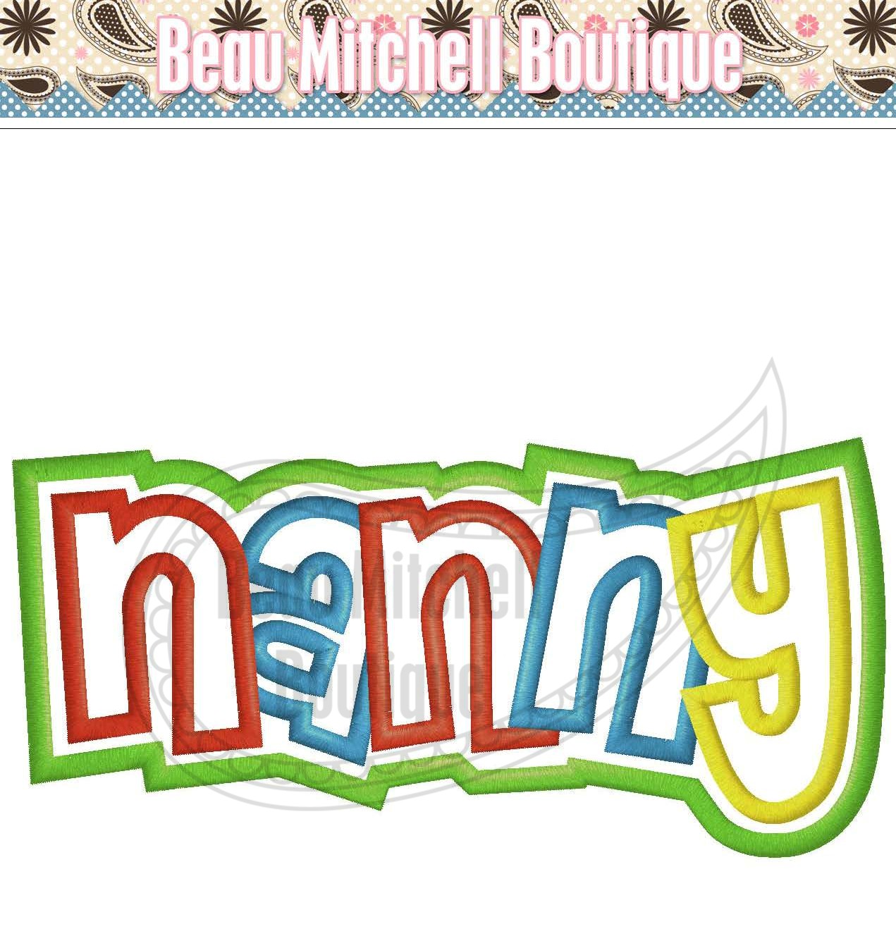 Nanny double applique