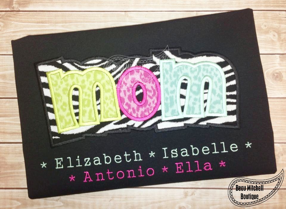 Mom Double Applique