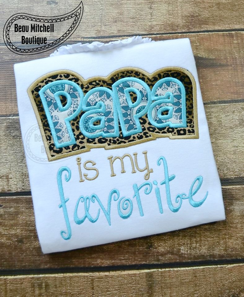 Papa Double Applique