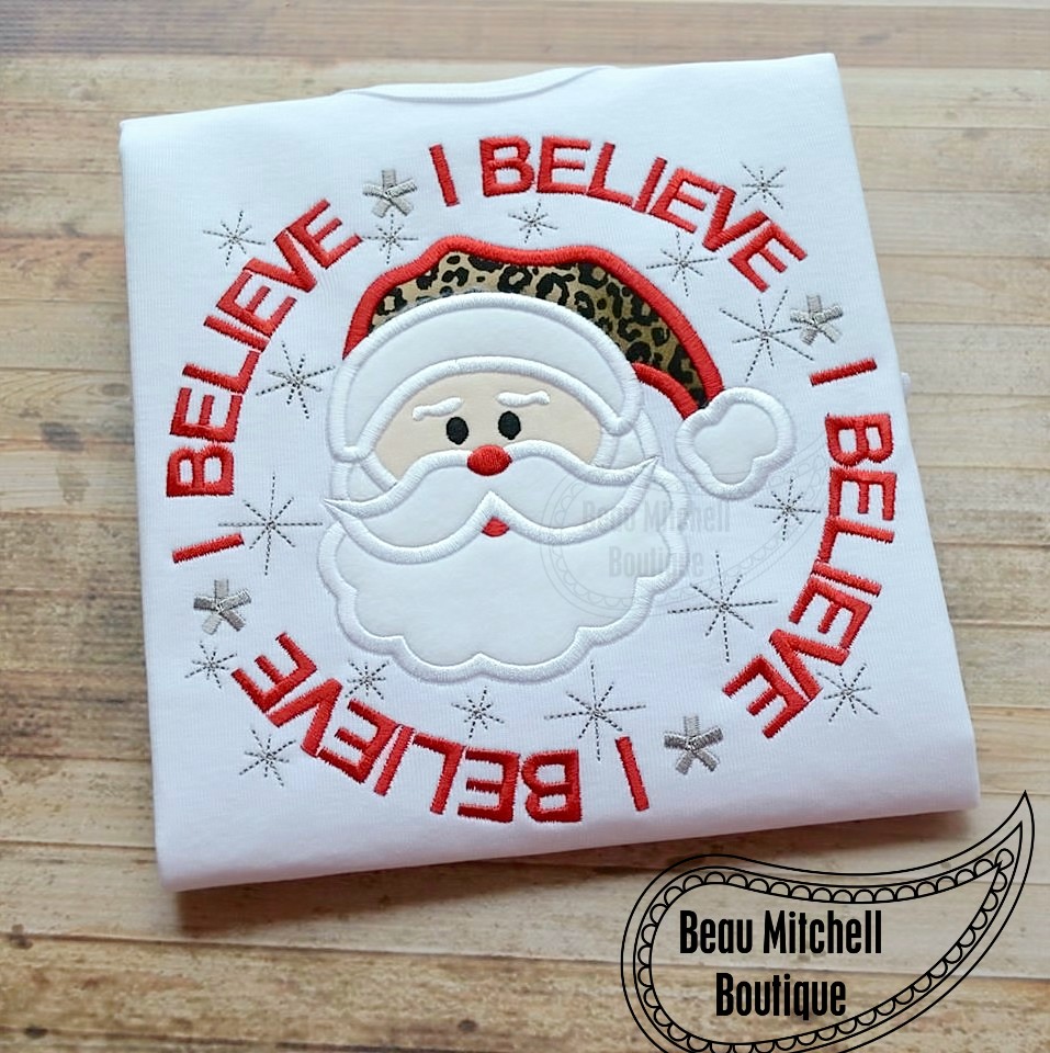 Santa I believe circle