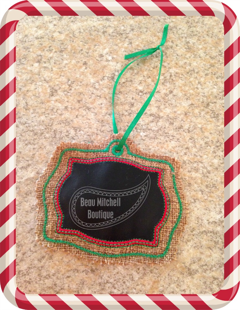 Christmas reusable chalk gift tag