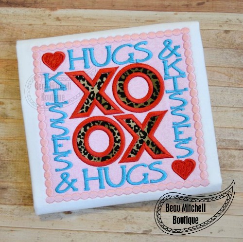 Hugs & Kisses applique