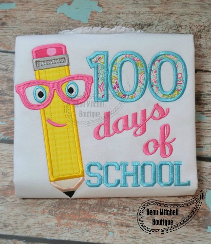 100 DAYS OF SCHOOL PENCIL
