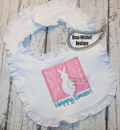 Happy Easter Bunny applique