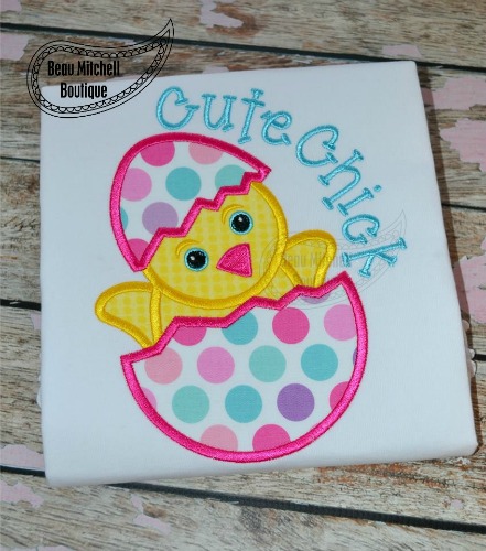 Easter Chick applique