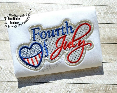 4th of July applique