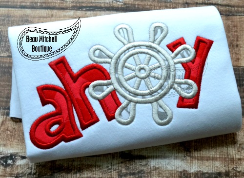 AHOY applique