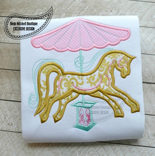 Carousel horse applique