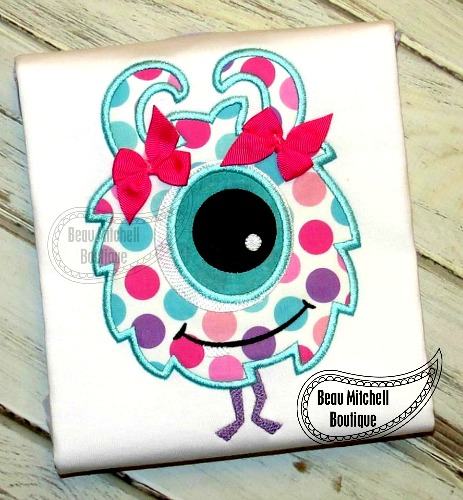 Puffy monster applique