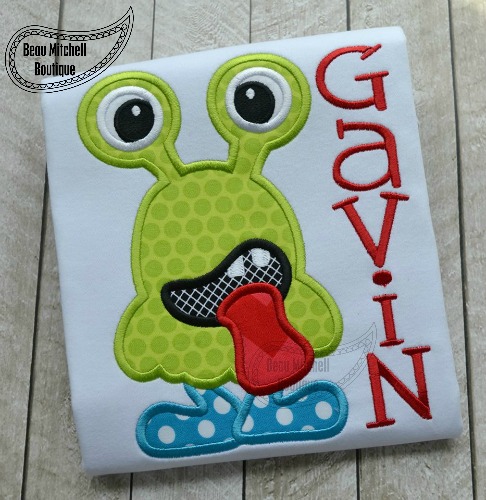 Two eye monster applique