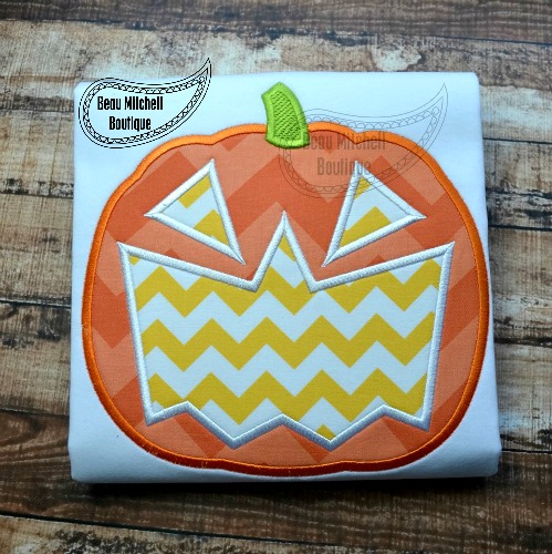 Pumpkin mouth applique