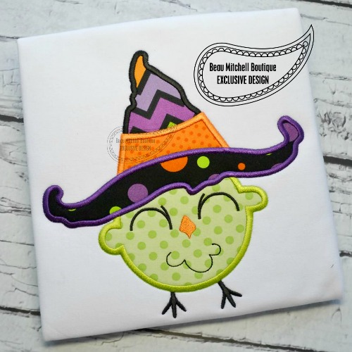 Owl witch applique