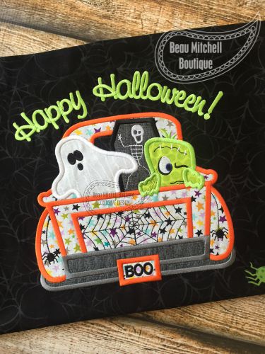 Halloween truck applique