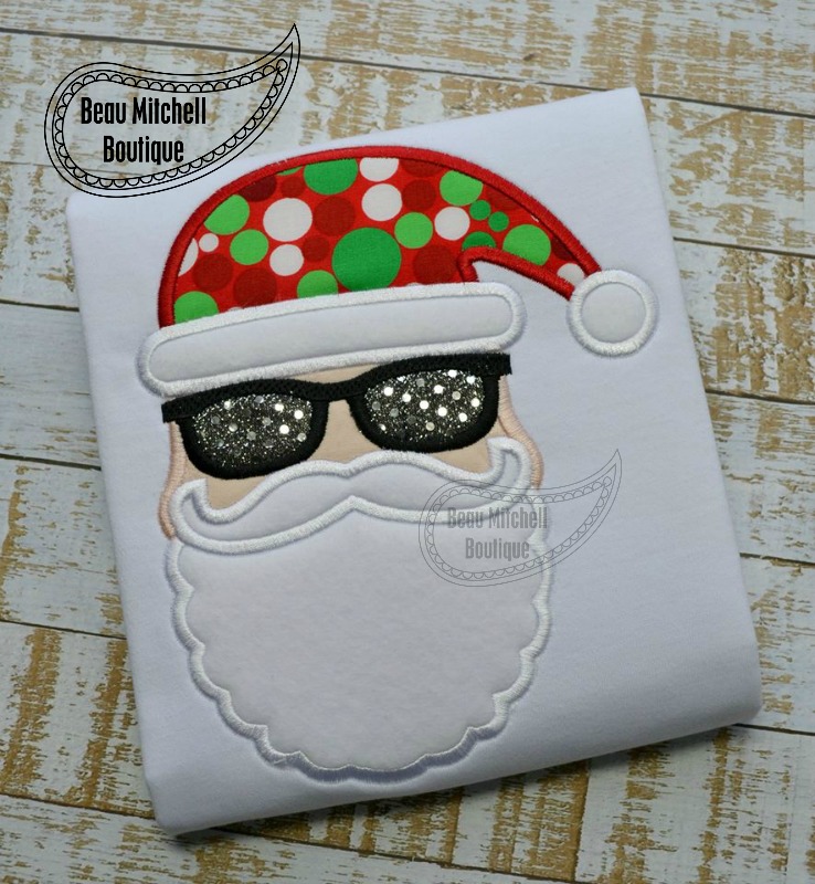 Hip Santa applique