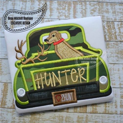 Hunting truck no gun applique