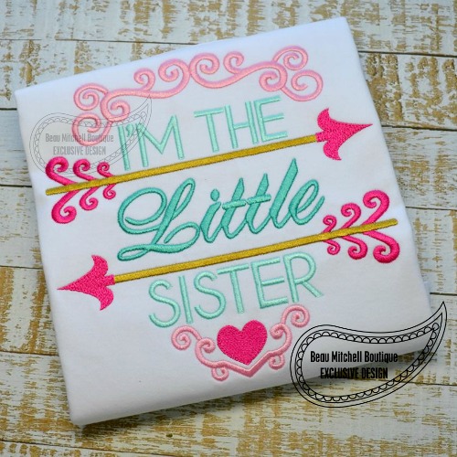 Little Sister arrow- BMB EXCLUSIVE embroidery design