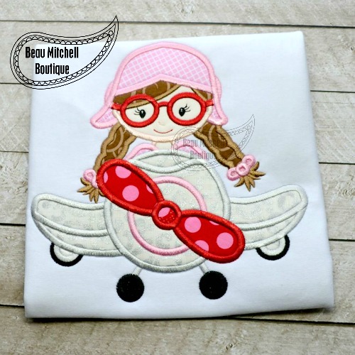 Fly girl applique