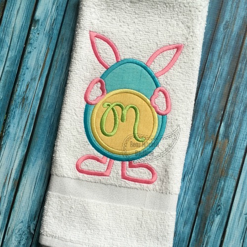 Bunny Monogram applique