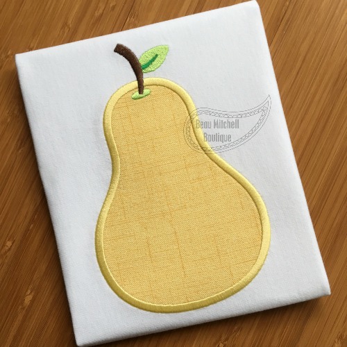 Pear applique