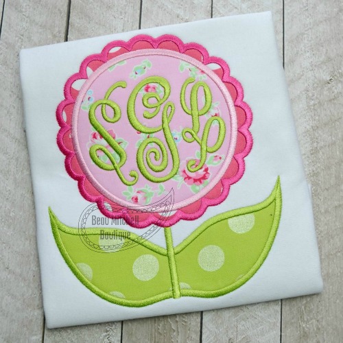 Spring flower applique