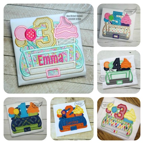 Birthday Truck 1-5 set