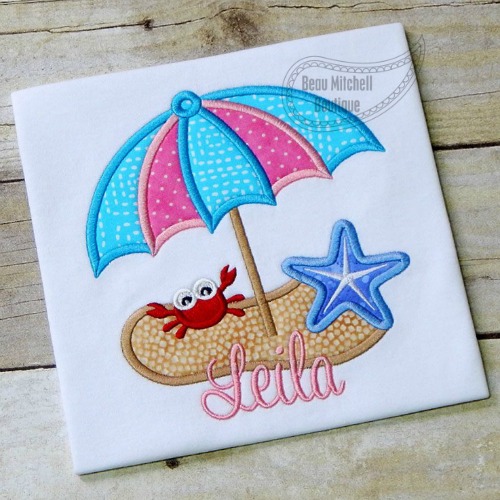 Beach Umbrella applique