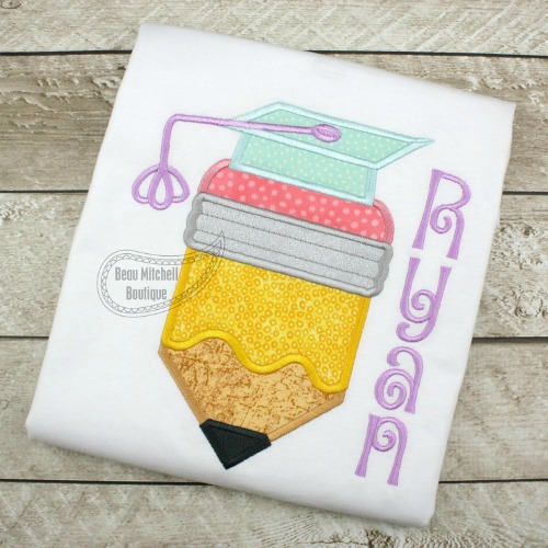 Pencil grad applique