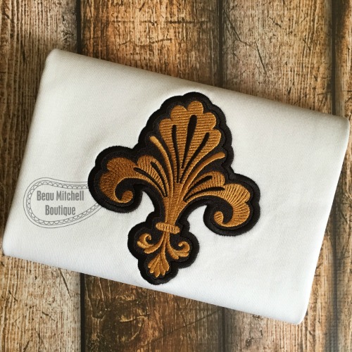 Decorative Fleur de lis applique