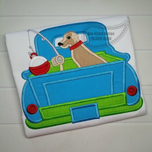 Fishing dog truck