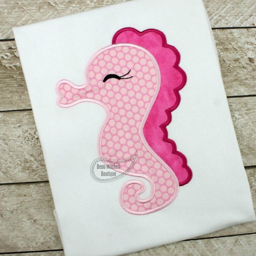 Seahorse applique