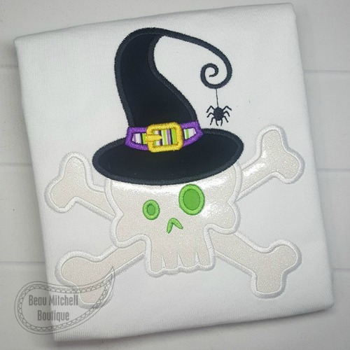 Skull Hat applique