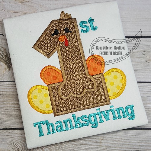 1st Thanksgiving 2016 applique