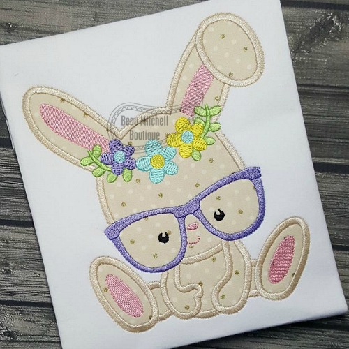 Bunny flower glasses