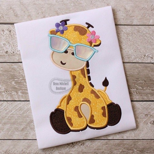 Giraffe Flower Sun Glasses