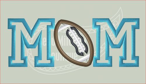 Mom Football Satin