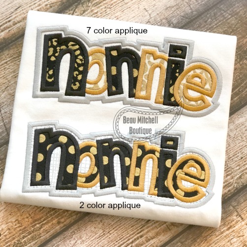 Nonnie double applique