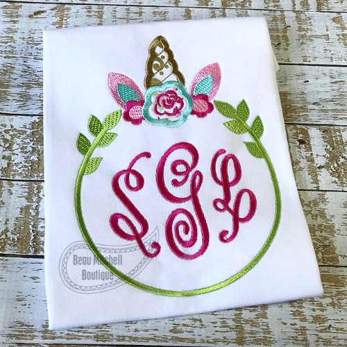 Unicorn monogram