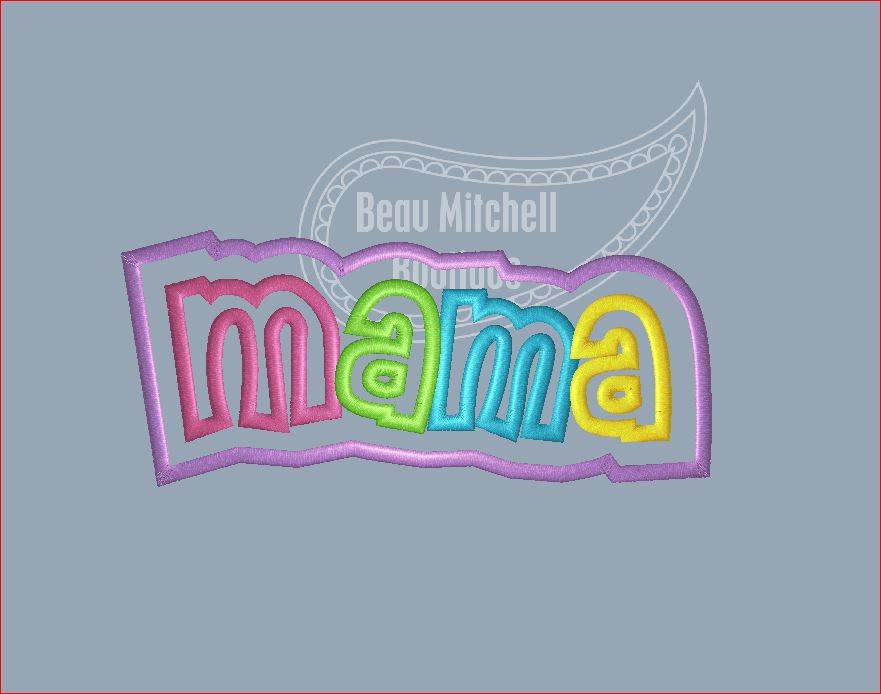 Mama double applique